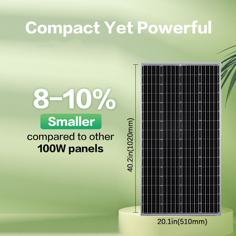 12v Ηλιακό Πίνακα 120w Μονο Off Grid Power Για RV Campervan Βάρκα Καραβάνι Μοτοσυκλέτα