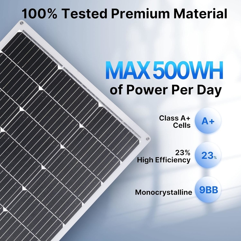 Ελαστικό ηλιακό πάνελ 100w 12v για τροχόσπιτο RV καμπίνα βάρκας σπίτι τροχόσπιτο βαν Shed Uk